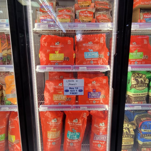 Pet food inside of Reber Ranch