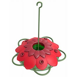 Hummingbird Feeder, 3D Flower, 8-oz.