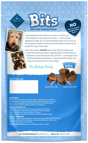 Blue Buffalo Bits Tasty Chicken Natural Soft-Moist Training Treats