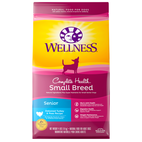 Wellness Complete Health Natural Small Breed Senior Health Recipe Dry Dog Food