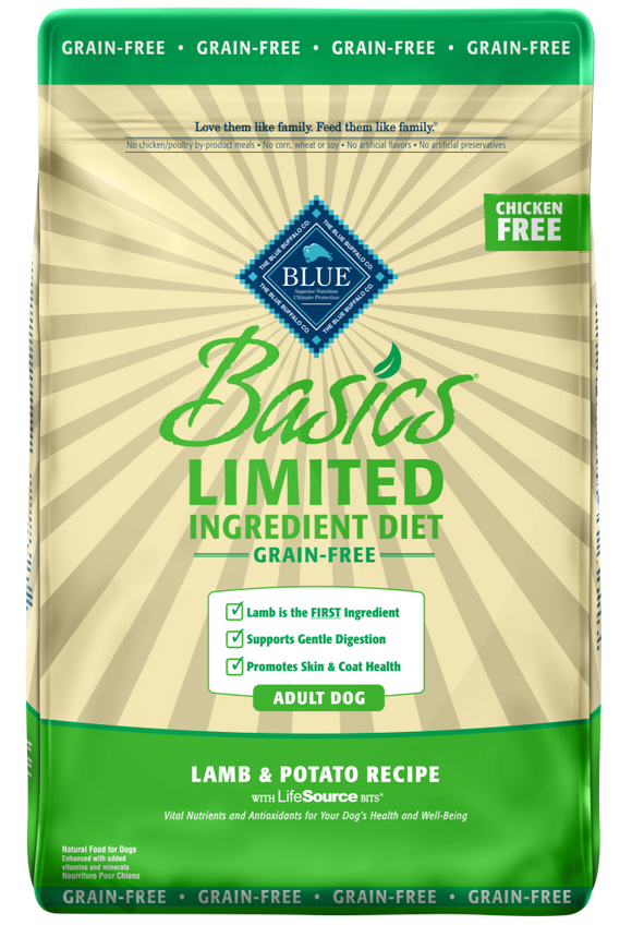 Blue Buffalo Basics Grain Free Adult Lamb & Potato Recipe Dry Dog Food