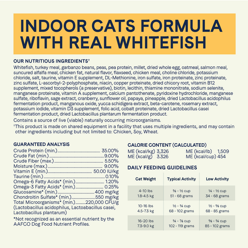 Canidae® Goodness for Indoor Cats Formula with Real Whitefish Dry Cat Food (10-lb)