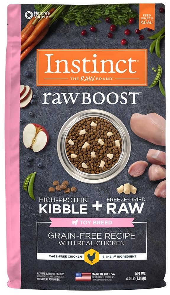 Nature's Variety Instinct Raw Boost Toy Breed Grain Free Recipe with Real Chicken Natural Dry Dog Food