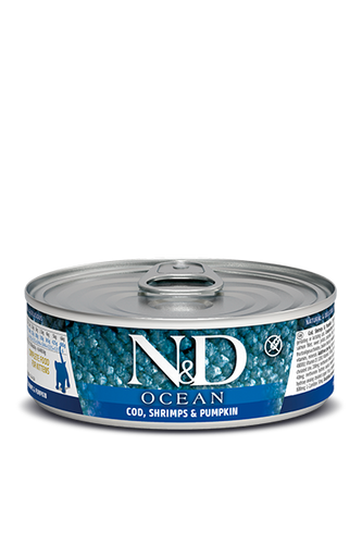 Farmina N&D Ocean Cat Cod, Shrimp & Pumpkin Kitten Wet Food