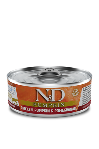 Farmina N&D Pumpkin Chicken, Pumpkin & Pomegranate Adult Canned Cat Food (2.8oz)