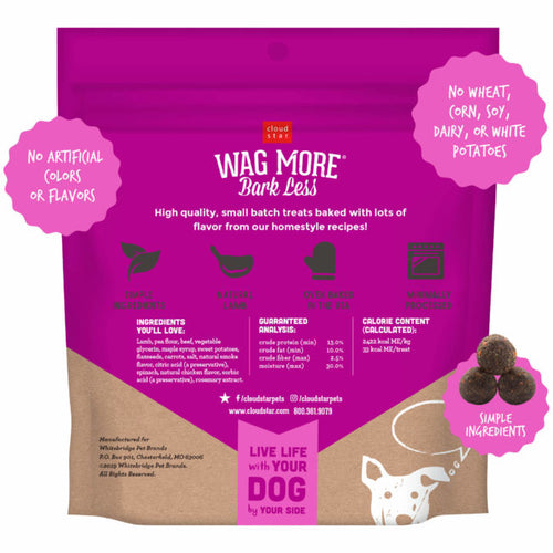 Cloud Star Wag More Bark Less Meatballs: Lamb Dog Treats (14-oz)