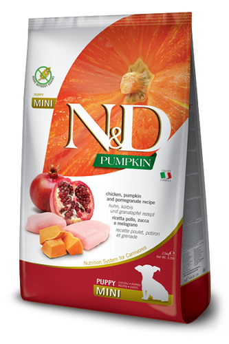 Farmina N&D Pumpkin Puppy Mini Chicken, Pumpkin & Pomegranate Dog Food