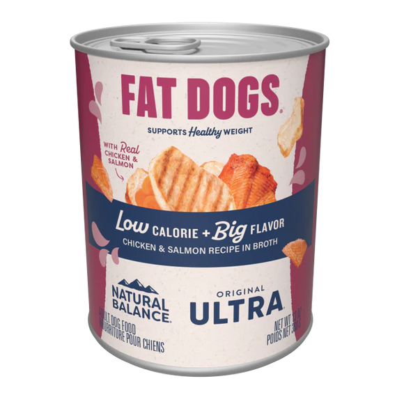 Natural Balance Fat Dogs Chicken & Salmon Recipe in Broth Dog Food