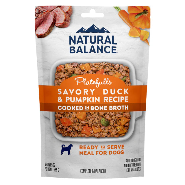 Natural Balance Platefulls Savory Duck & Pumpkin Recipe Wet Dog Food ...