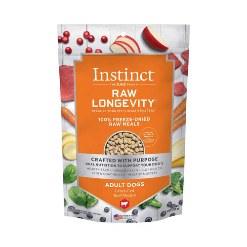 Instinct Raw Longevity Adult Freeze-Dried Beef Bites Dog Food