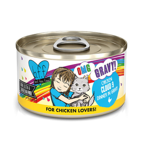 Weruva BFF OMG Chicken Cloud 9 Dinner in Gravy Cat Food (5.5 oz)