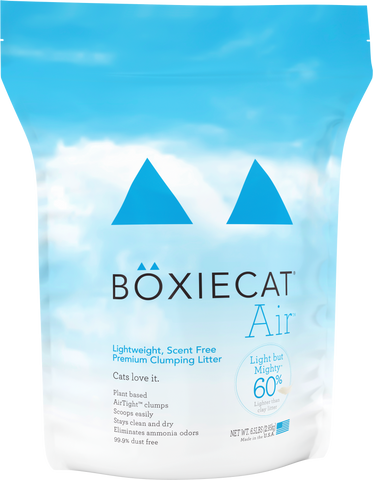 Boxiecat Air™ Lightweight, Scent Free, Premium Clumping Litter