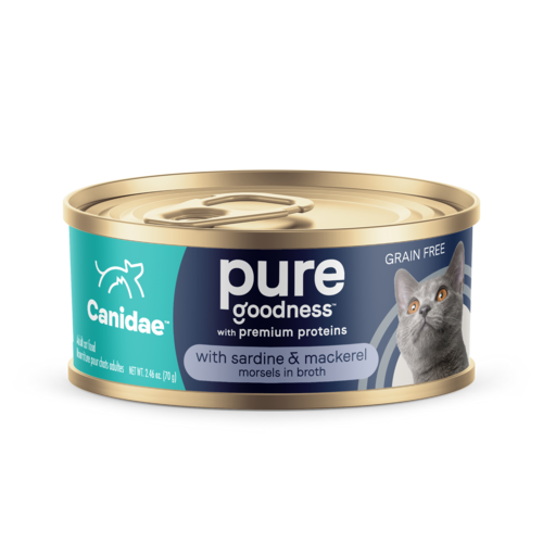 CANIDAE® PURE  With Sardine and Mackerel in Broth Wet Cat Food (2.46 oz, single)