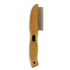 Bamboo Groom Flea Comb with 77 Rotating Pins (One Size)