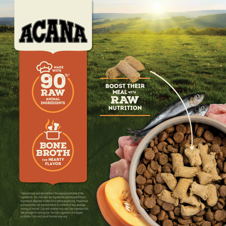 ACANA Grain Free High Protein Free-Run Turkey Recipe Freeze Dried Dog Food Meal & Topper (8 Oz)