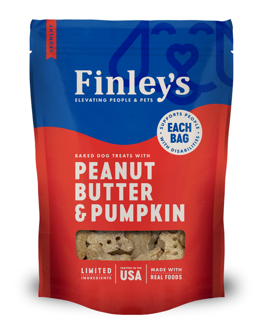 Finley's Peanut Butter Pumpkin Crunchy Biscuits Dog Treats