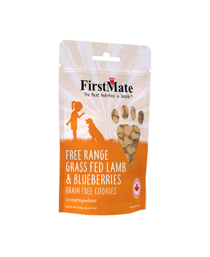 FirstMate Pet Foods Free Range Grass Fed Lamb & Blueberries Treats (8-oz)