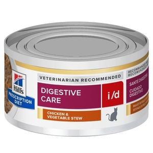 Hill's Prescription Diet i/d Digestive Care Chicken & Vegetable Stew Canned Cat Food, 2.9 ozCat Food, 2.9 oz (Copy)