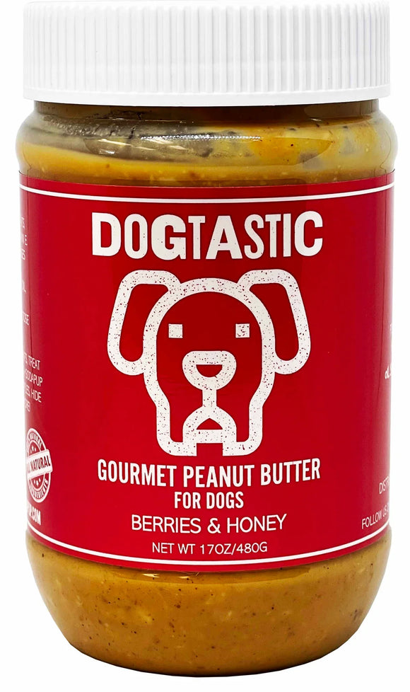 SodaPup Dogtastic Gourmet Peanut Butter For Dogs - Berries & Honey Flavor
