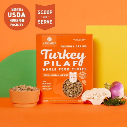 A Pup Above Turkey Pilaf Whole Food Cubies