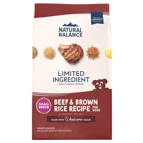 Natural Balance Limited Ingredient Diet Beef & Brown Rice Small Breed Recipe Dry Dog Food