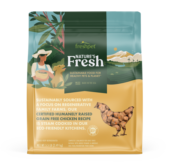 Freshpet Nature's Fresh® Grain Free Chicken Recipe with Carrots & Spinach For Dogs