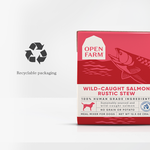 Open Farm Wild-Caught Salmon Rustic Stew (12-oz pack of 12)