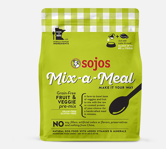 Sojos Mix-a-Meal Grain-Free Recipe Pre-Mix Dog Food Fruit & Veggie (8-lb)