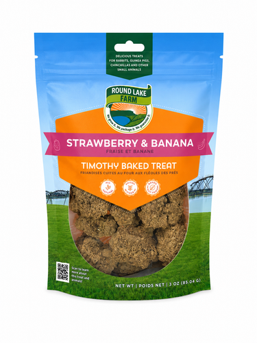Round Lake Farm Strawberry & Banana Baked Timothy Treat