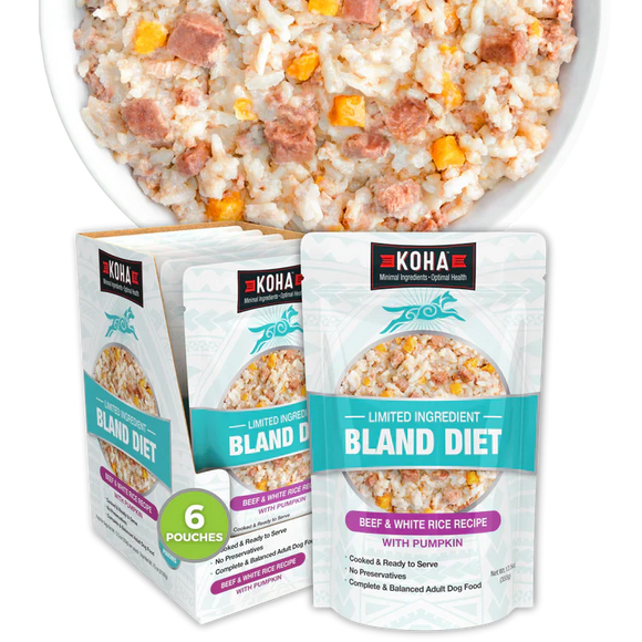 Koha Limited Ingredient Wet Bland Diet Beef & White Rice Recipe for Dogs