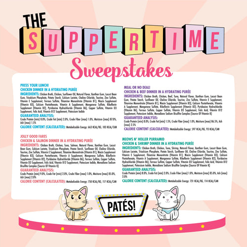 Weruva Classic Paté Cat Food, The Suppertime Sweepstakes Variety Pack