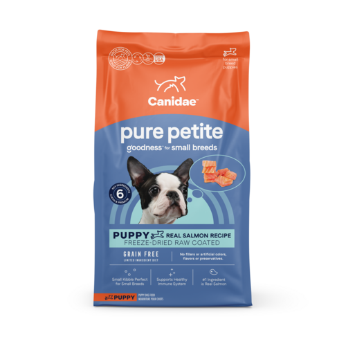 Canidae PURE Petite Grain Free, Limited Ingredient, Small Breed Dry Puppy Food, Salmon (4-lb)