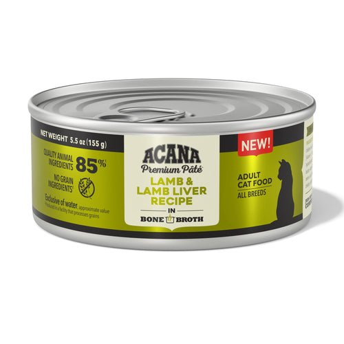 ACANA Premium Pâté, Lamb & Lamb Liver Recipe Wet Cat Food (3 Oz Single)