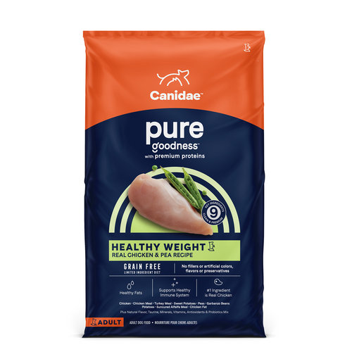 Canidae PURE Grain Free, Limited Ingredient Healthy Weight Dry Dog Food, Chicken and Pea