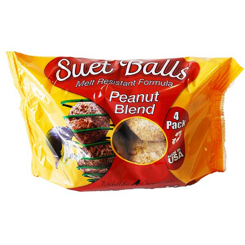 WILDLIFE SCIENCES SUET BALLS PEANUT BLEND 4 PACK (1.15 lbs)