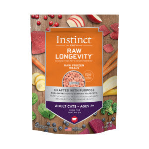 Instinct Raw Longevity Adult 7+ Frozen Beef Bites Cat Food