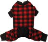 Fashion Pet Buffalo Plaid Red PJ's (Large)