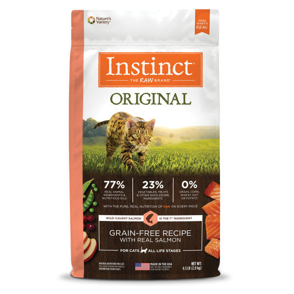 Nature's Variety Instinct Original Salmon Recipe Dry Cat Food (10-lb)