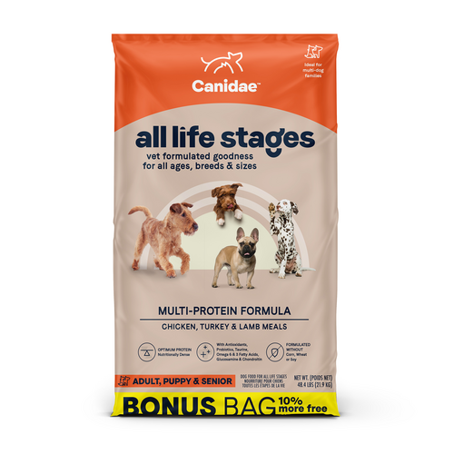 Canidae All Life Stages Multi-Protein Chicken, Turkey, Lamb & Fish Meals Recipe Dry Dog Food (15-lb)