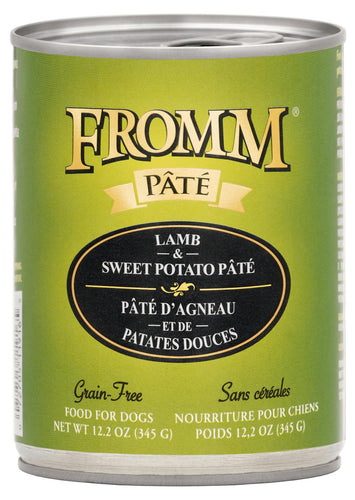 Fromm Grain-Free Lamb & Sweet Potato Pâté Dog Food (12.2 oz, Single Can)