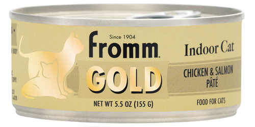 Fromm Gold Indoor Cat Chicken & Salmon Pâté Cat Food (5.5 oz, Single Can)