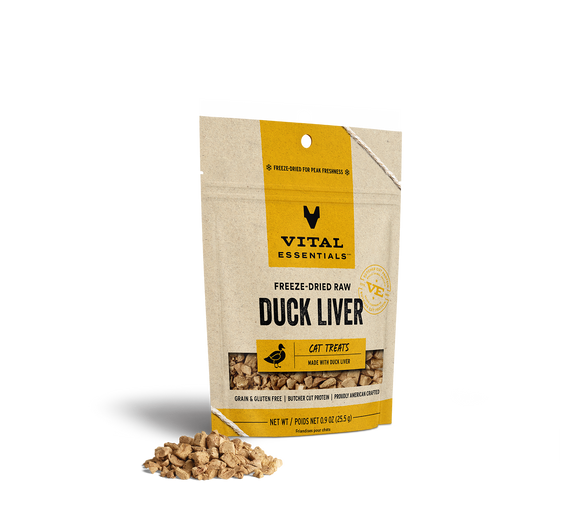 Vital Essentials Freeze-Dried Raw Duck Liver Cat Treats