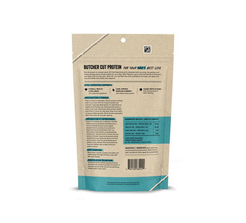 Vital Essentials Freeze Dried Raw Beef Bites Dog Treats