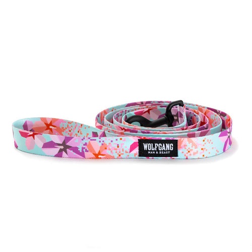 Wolfgang DigiFloral Dog Leash (1-inch Width 6-foot Length)