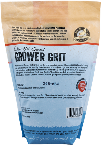 Scratch and Peck Feeds Cluckin’ Good Grower Grit
