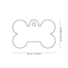 MyFamily ID Tag Basic Collection Big Bone Light Blue in Aluminum
