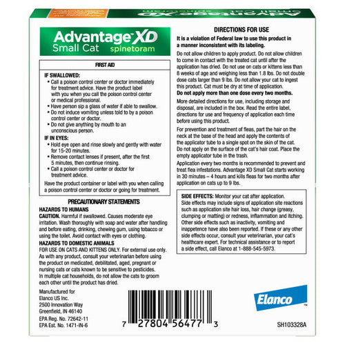 Advantage XD Small Cat Flea Prevention & Treatment For Cats