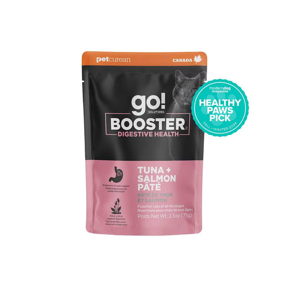 Petcurean Go! Solutions Booster Tuna + Salmon Pâté for Digestive Health Wet Cat Food