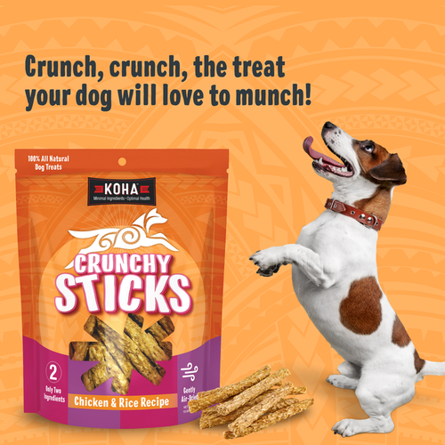 Koha Crunchy Sticks Chicken & Rice Recipe Dog Food