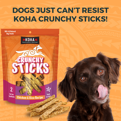 Koha Crunchy Sticks Chicken & Rice Recipe Dog Food